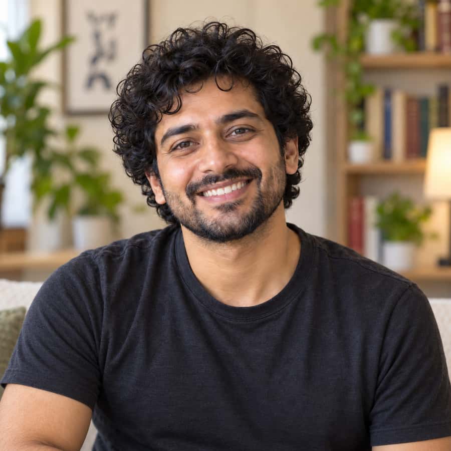 Illustrative portrait of Dev